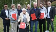 SPD Fuldatal ehrt langjährige Mitglieder beim Sommerfest